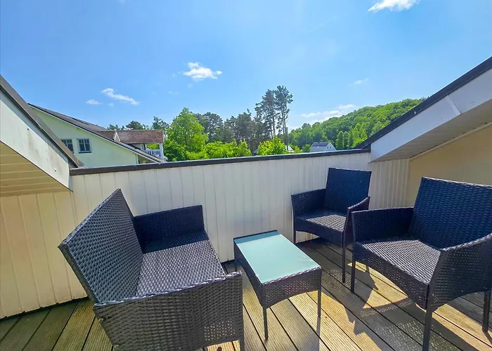 Duenenpark - Komfortplus Mit 1 Schlafzimmer Und Balkon Im Dachgeschoss 231 * Binz
